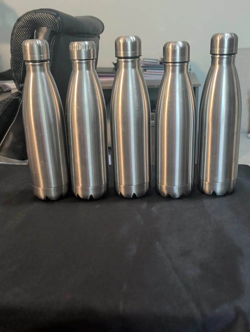 Set Of 5 Stainless Steel Insulated Bottles